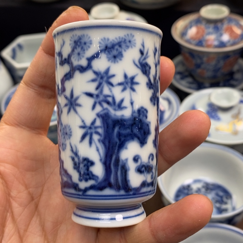 【闪购商品】景德镇青花主人杯