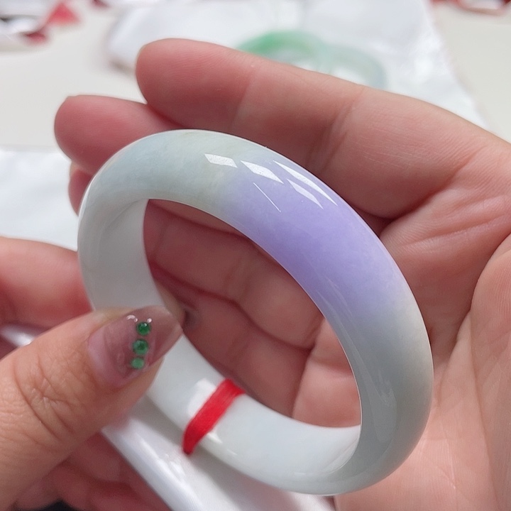 翡翠手镯未镶嵌缅甸翡翠手镯56圈