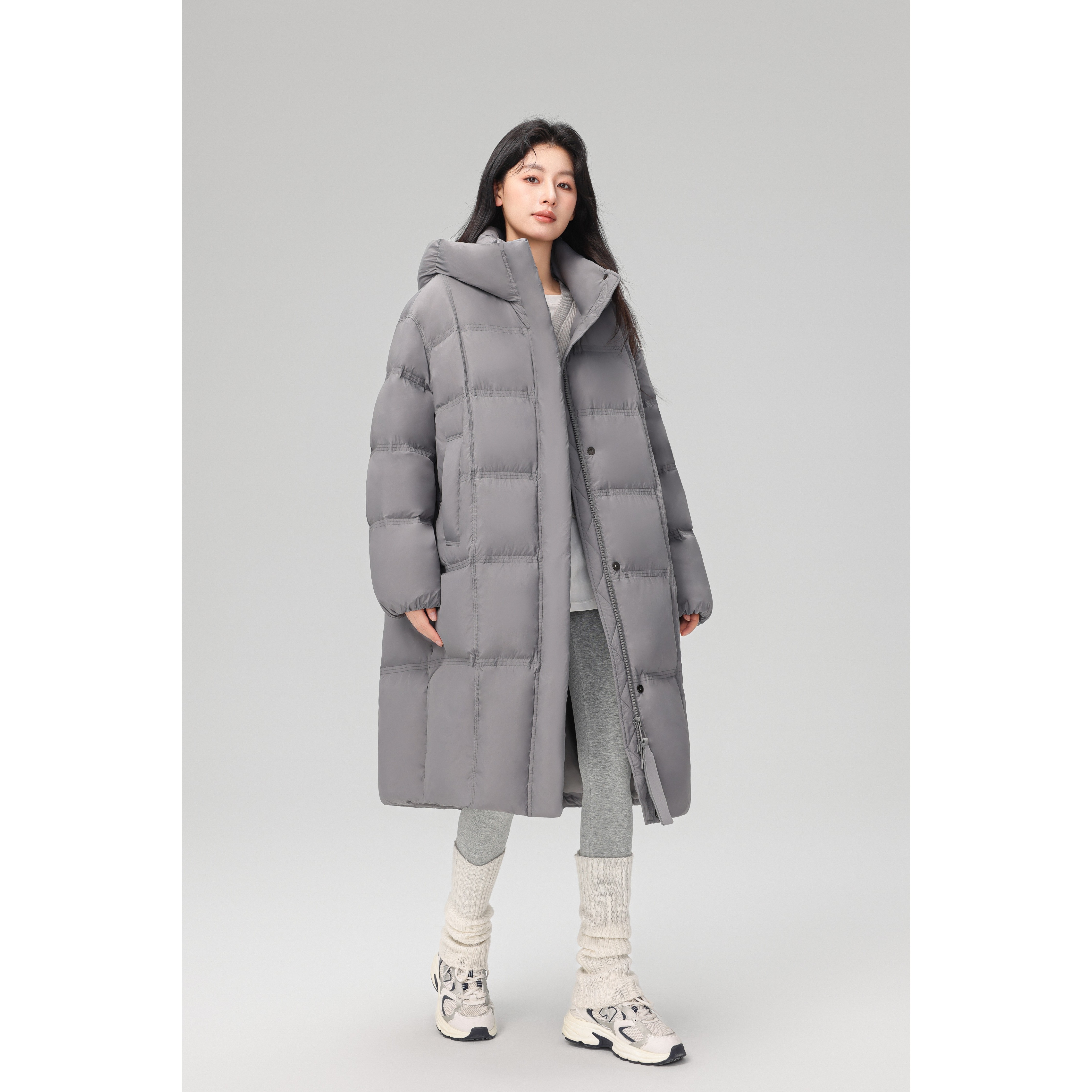 YANJING/颜境新款加厚云朵泡芙感大被子极简设计羽绒服88AW8525