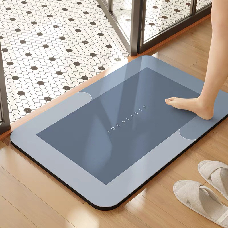硅藻泥吸水垫卫生间浴室门口速干防滑耐脏地垫