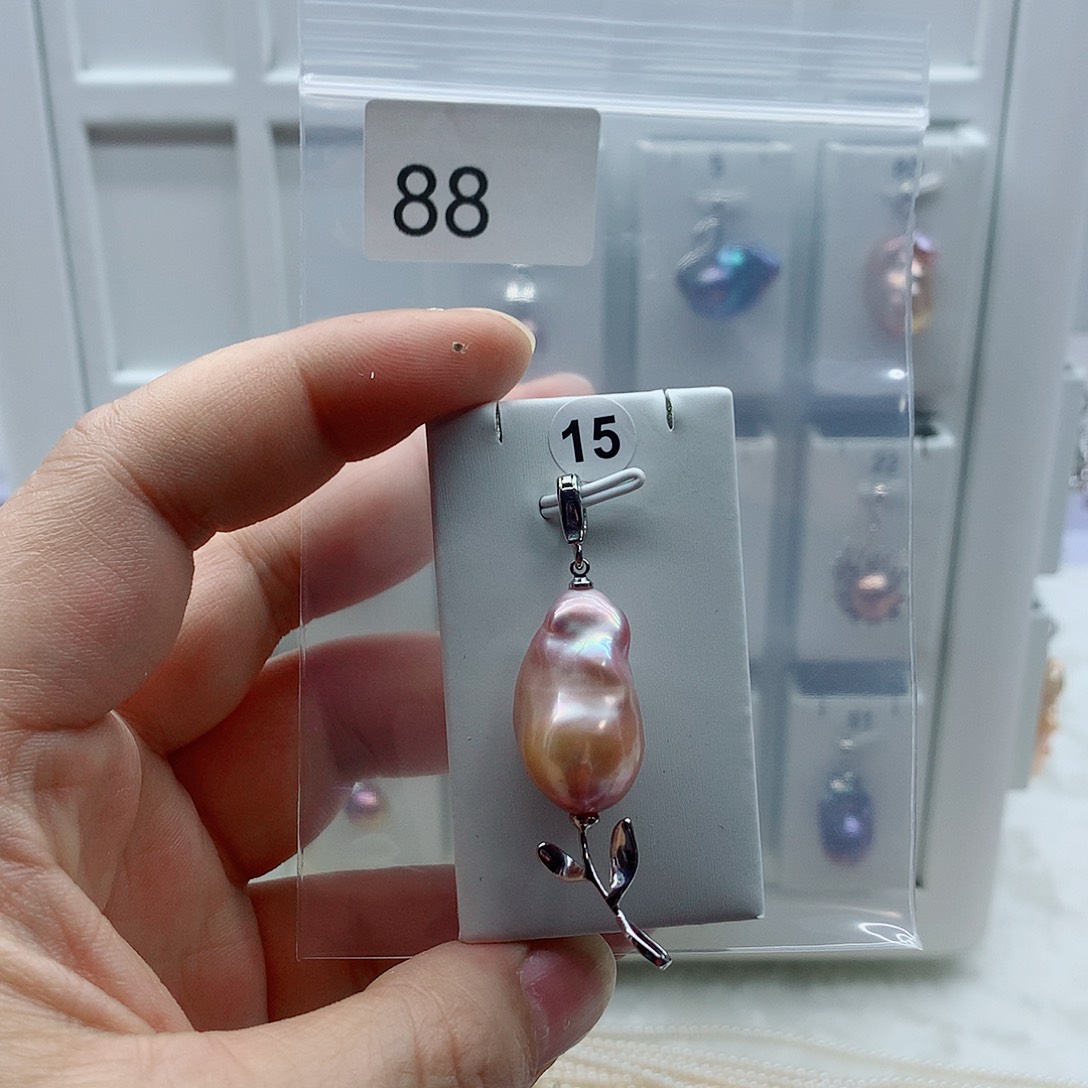 淡水珍珠合金吊坠(不含链)