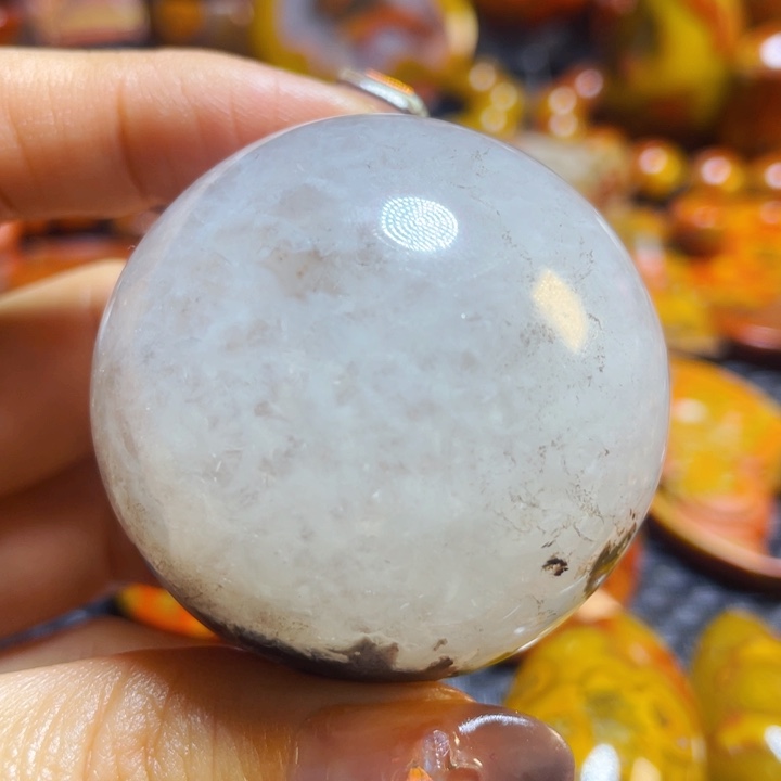 未镶嵌战国红手把玛瑙/玉髓