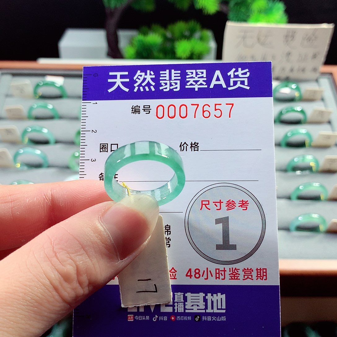 翡翠戒指未镶嵌17号