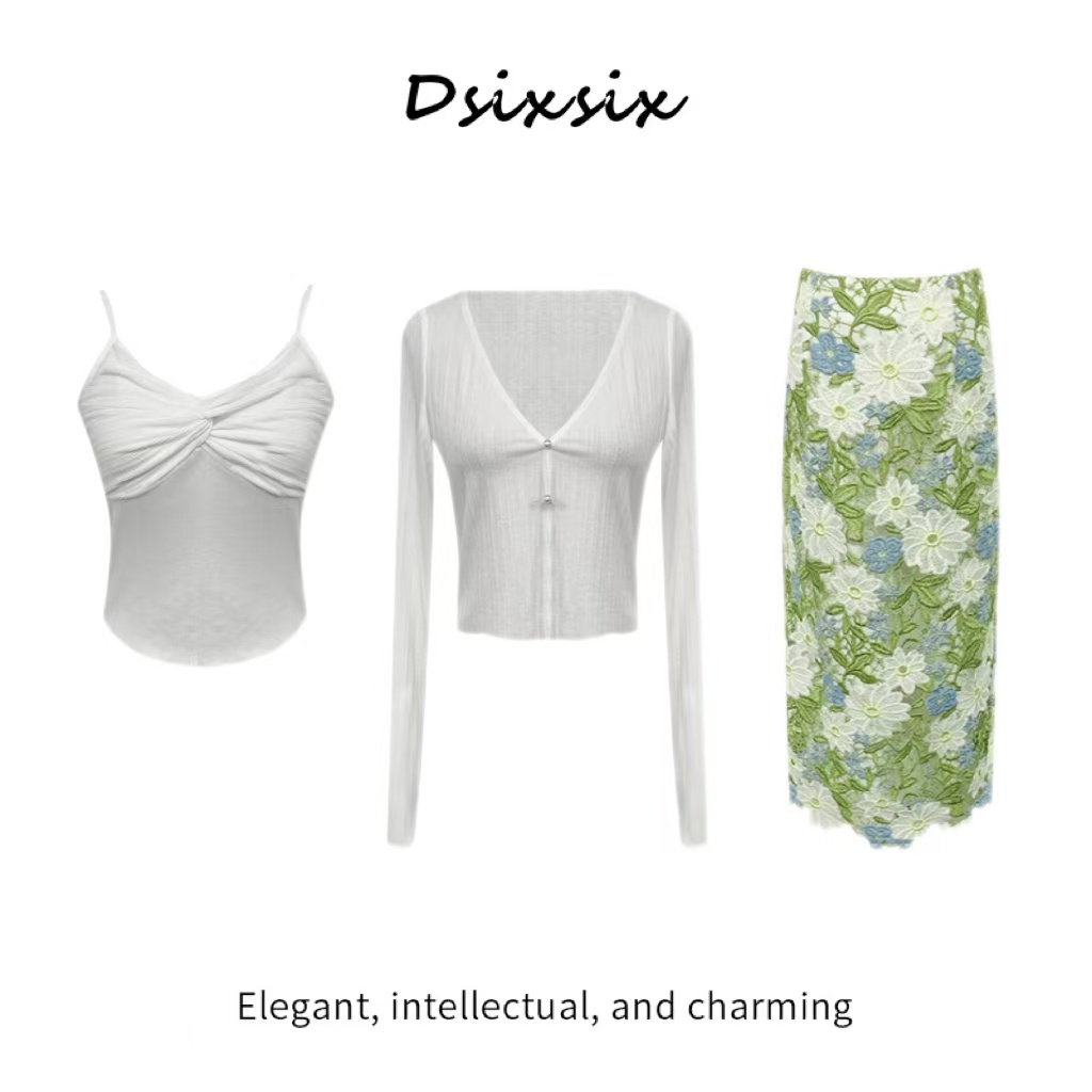 Yeah Me-【春色满园】原创显瘦套装连衣裙-51124K-51125K-BV137K