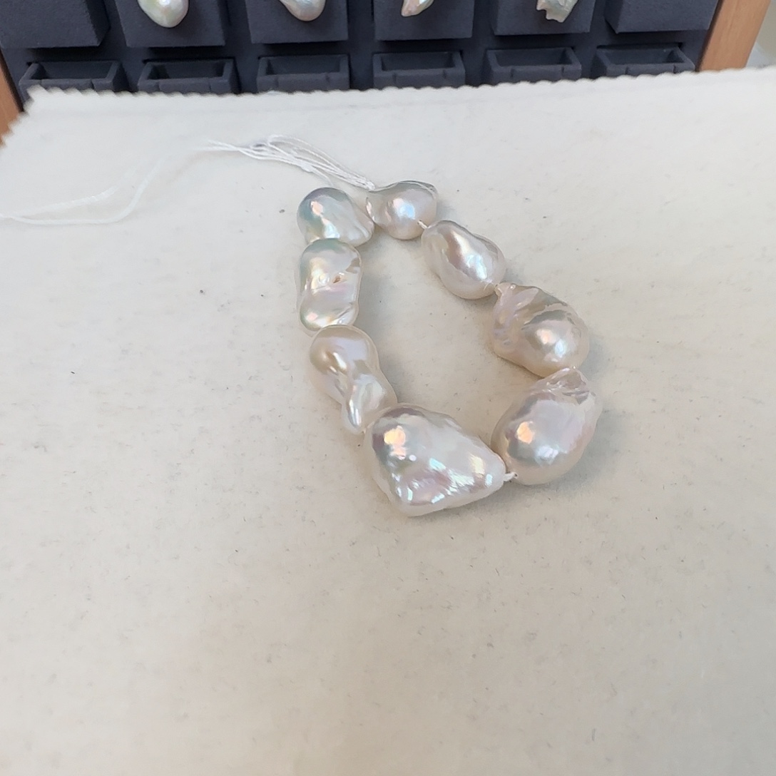 颈饰银S925镶嵌淡水珍珠定制