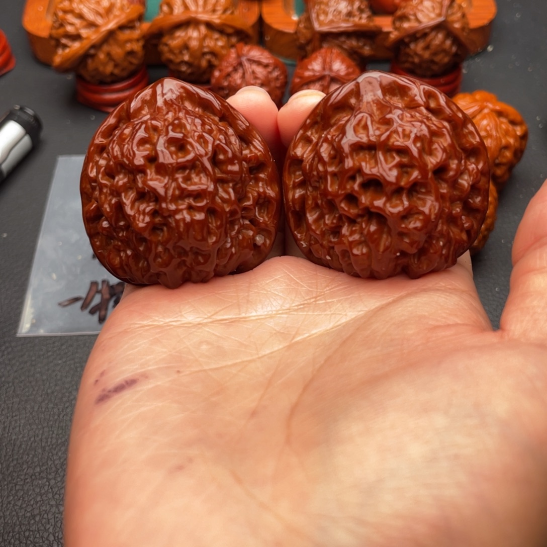 文玩核桃把件官帽