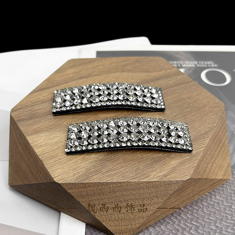 【LXX靓西西】6227 简约方形BB夹百搭5.5厘米碎发夹一对装