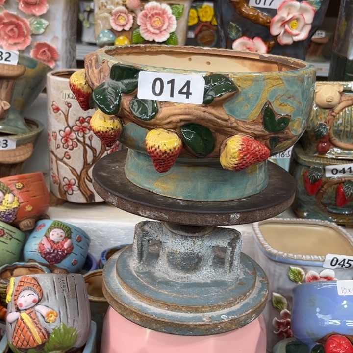 紫砂花盆粗陶材质多肉花盆