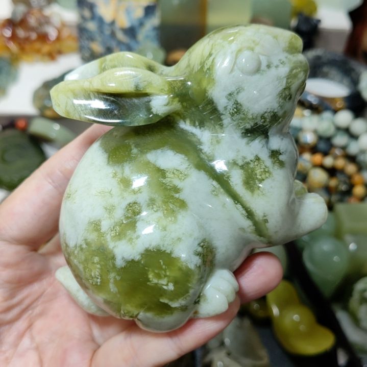 岫玉未镶嵌手把件款式