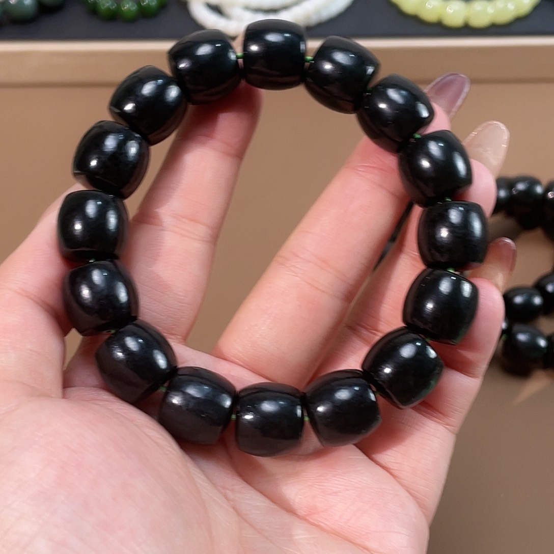 和田玉手链未镶嵌14