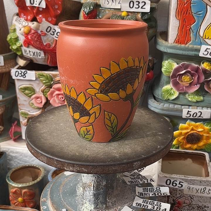 粗陶材质多肉花盆