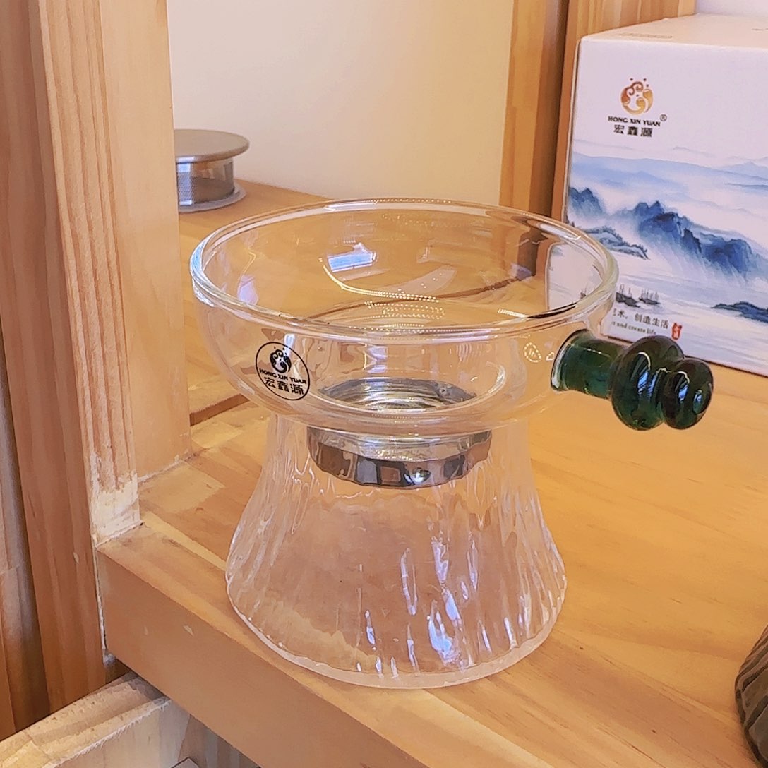 【闪购商品】高硼硅玻璃茶水分离CL027湖绿