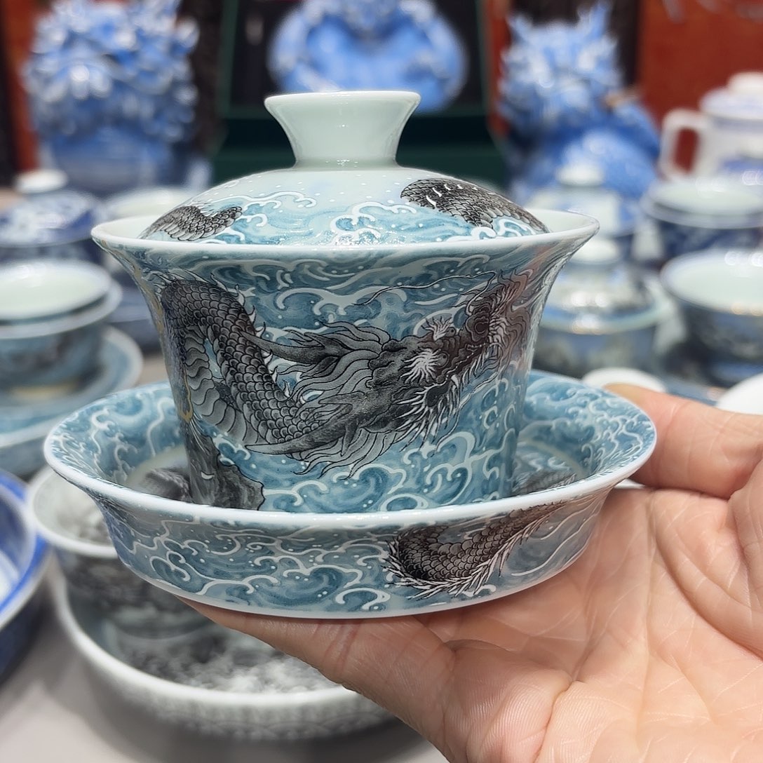 盖碗景德镇高温茶具