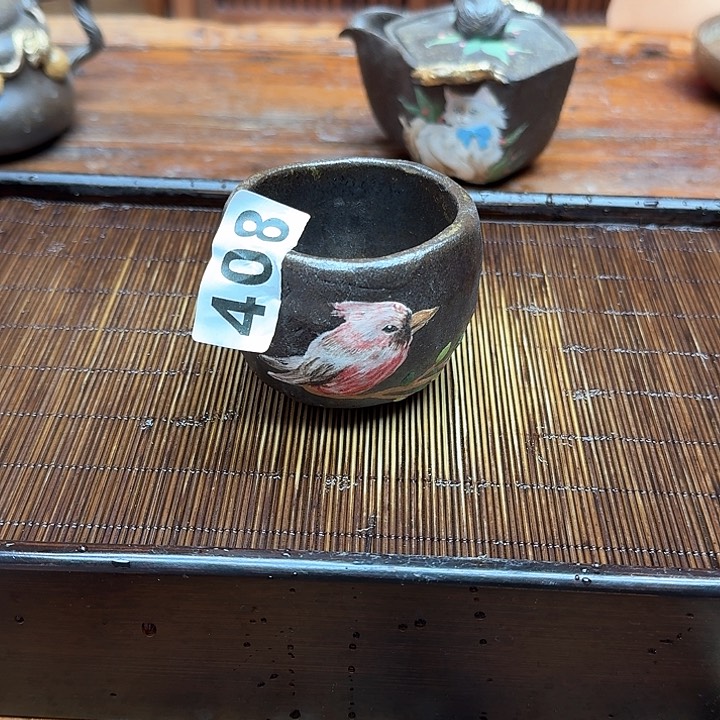 纯手工制作粗陶茶具