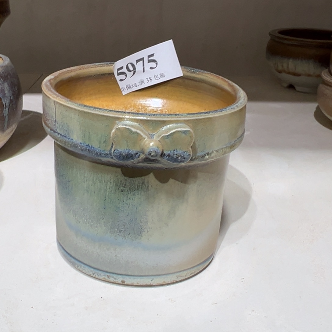 陶瓷口9高9 景德镇手工花盆