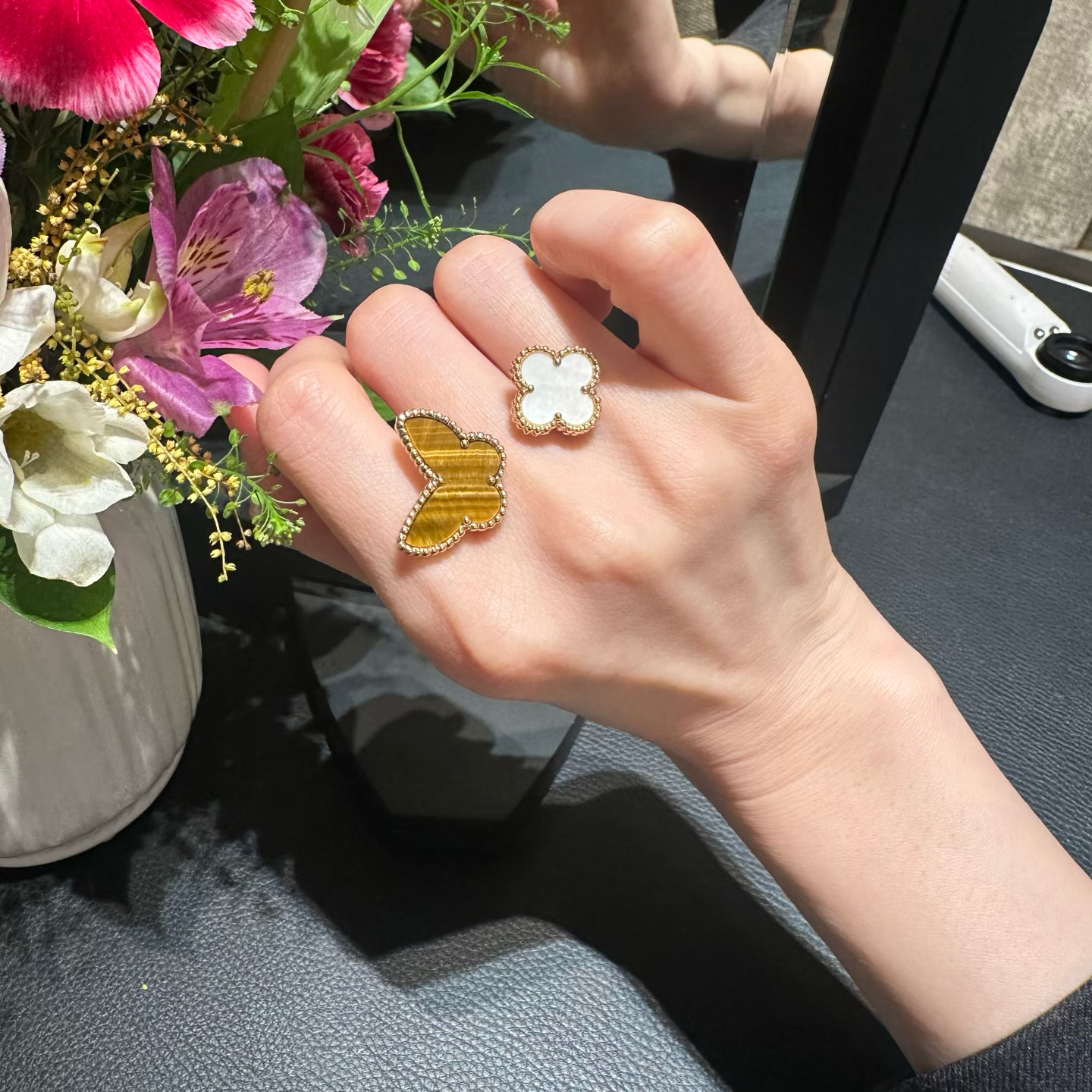 合金戒指 合金戒指 2439【蝶恋花戒指】