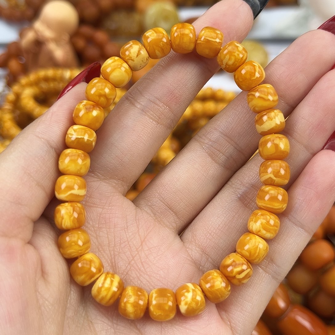 琥珀颈饰未镶嵌ㅤ****?蜜蜡