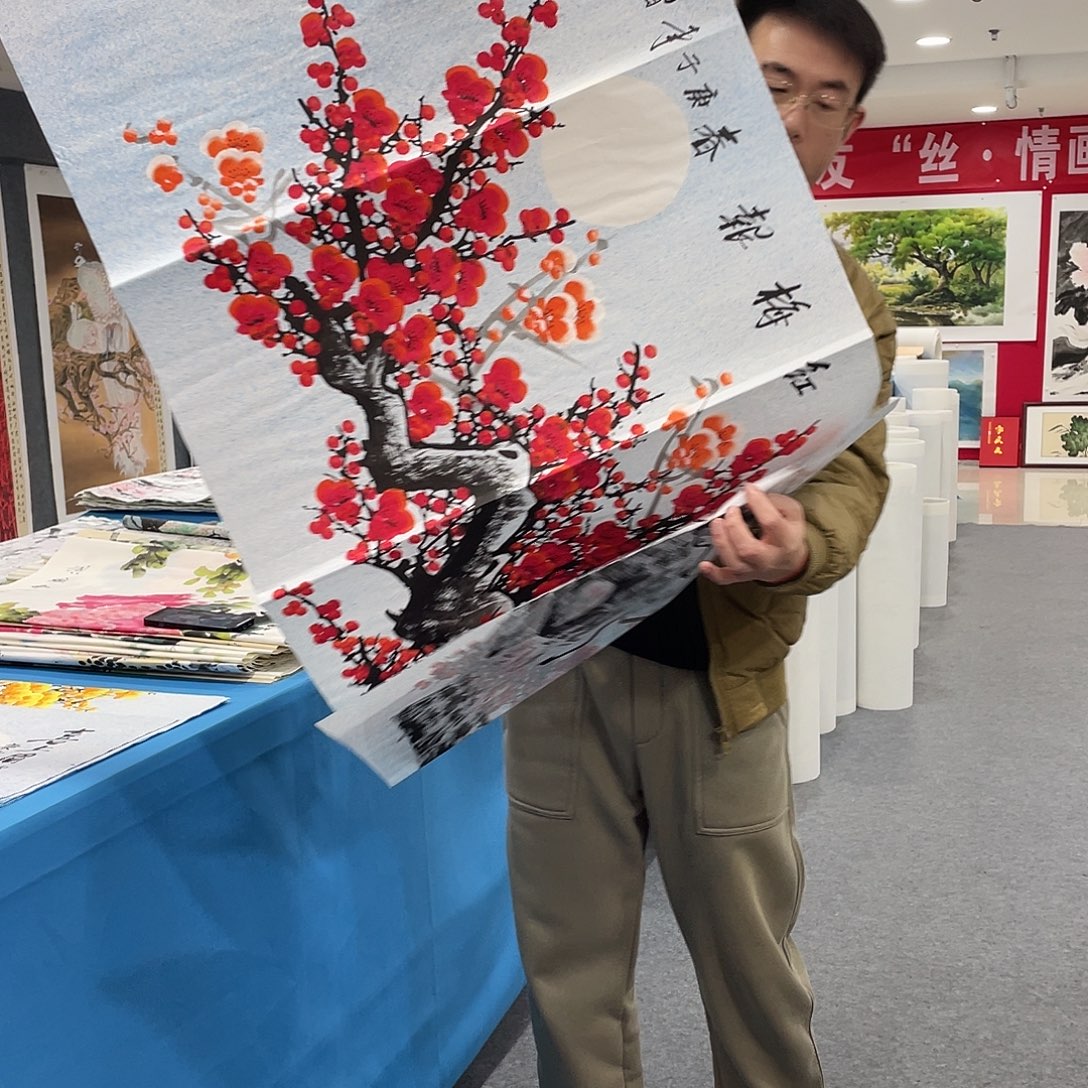 国画今天上午国画作品展示