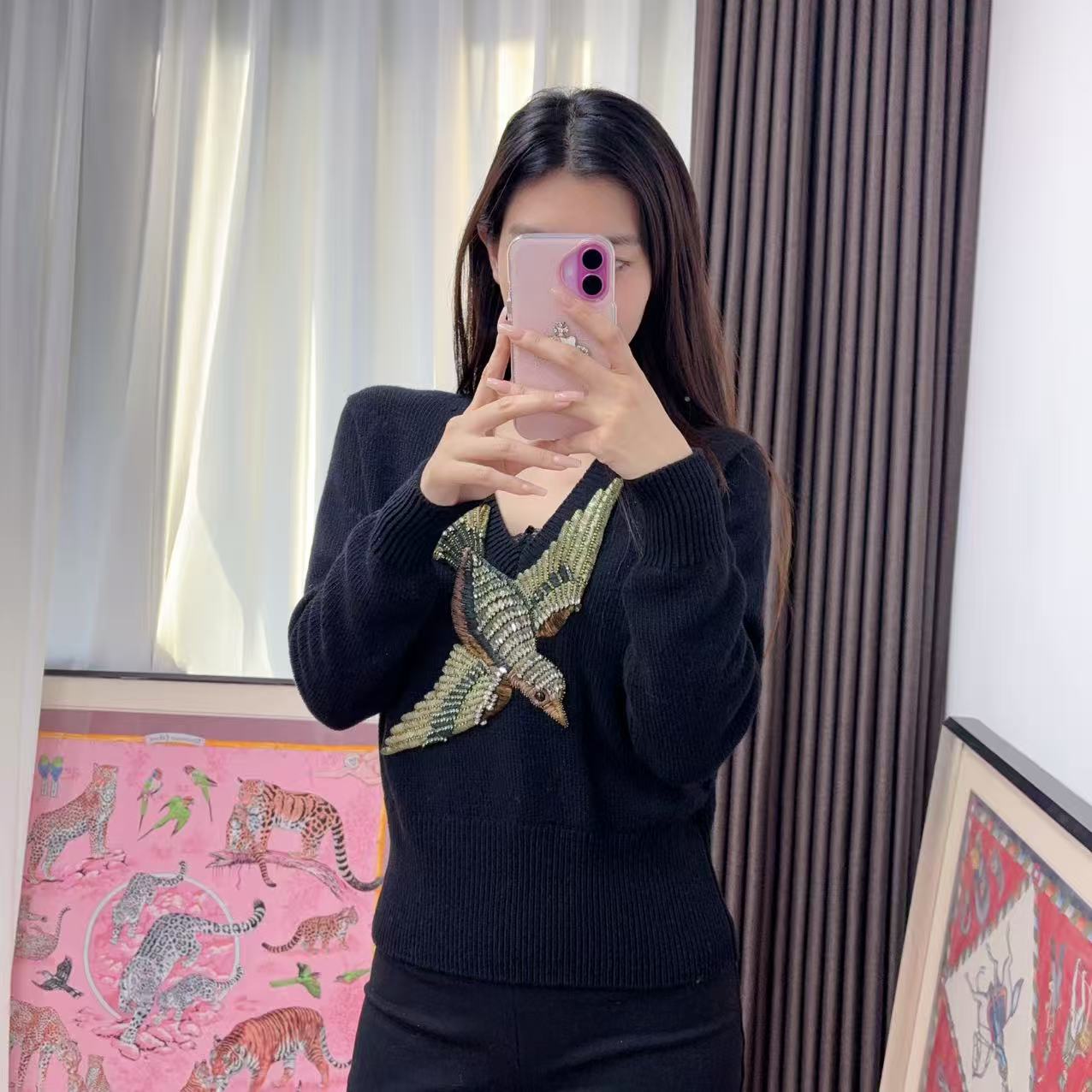 95新 GUCCI/古驰 麦殿/小鸟毛衣/251206LYSAB19