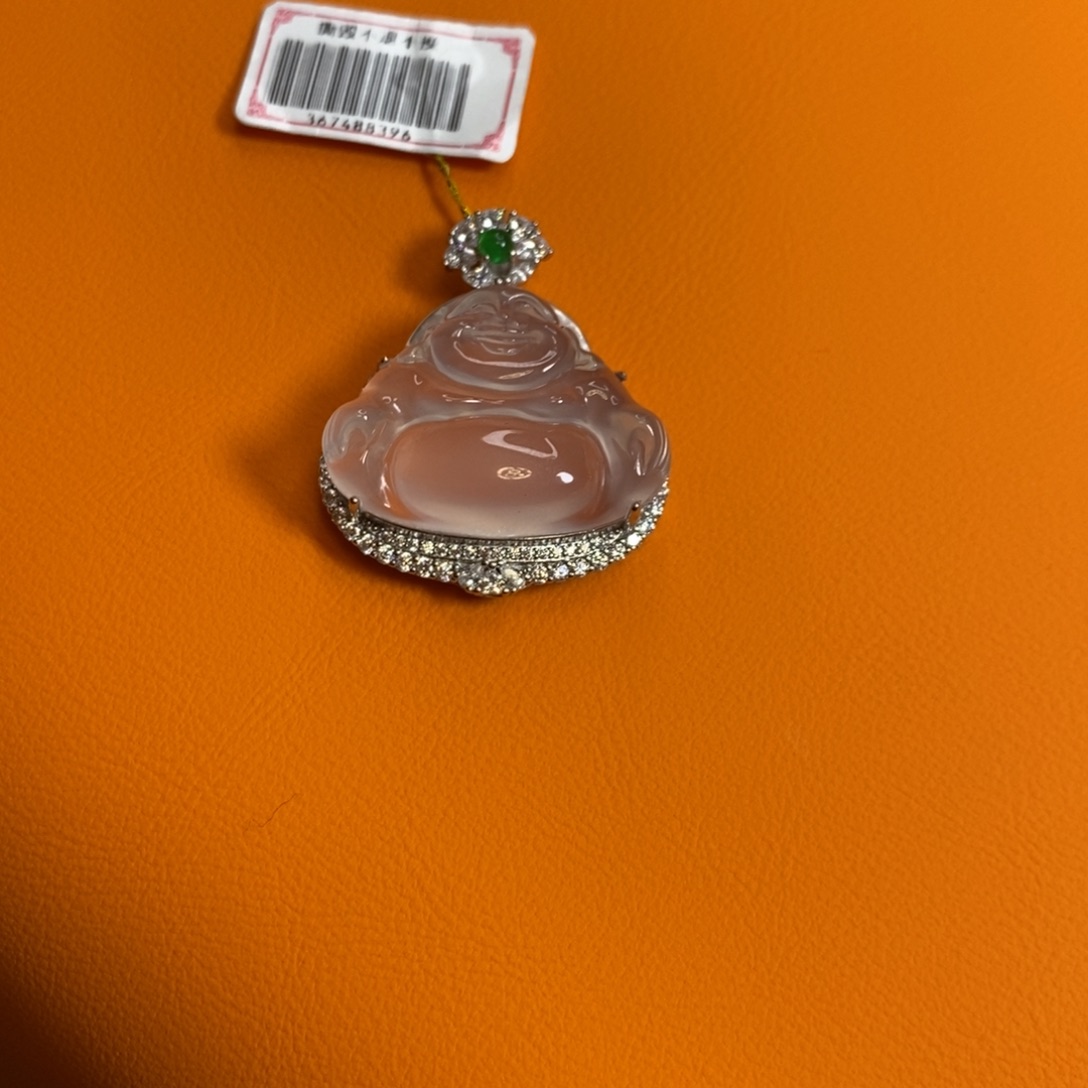 石英质玉颈饰银S925镶嵌晚*?