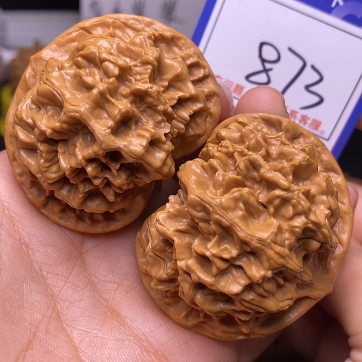 文玩核桃把件51帝王狮子头球体873