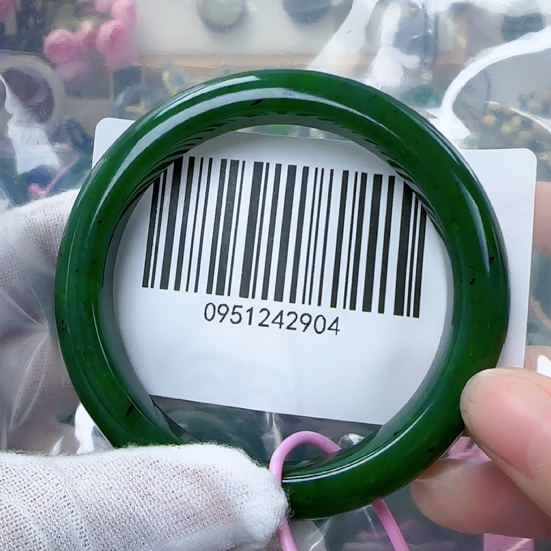 和田玉（碧玉）手镯未镶嵌5758