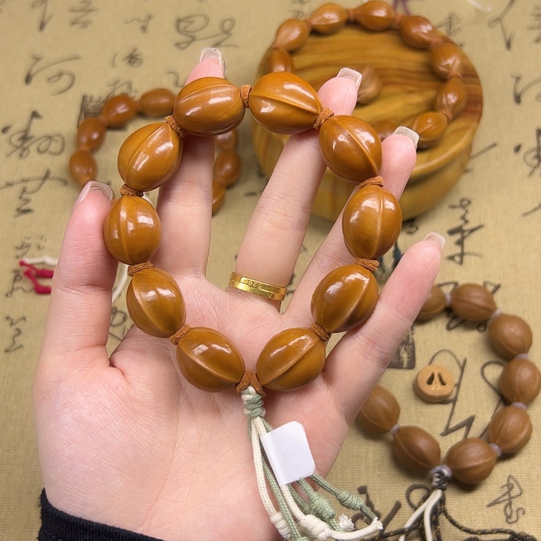 橄榄核手串/手链行**者橄榄核手串梅林铁核1722尺寸鲨鱼背