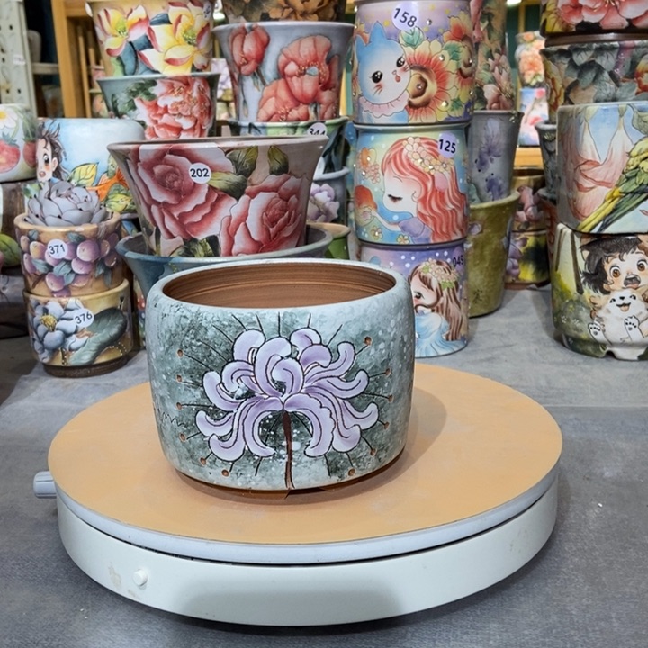 红陶景德镇艺术手绘作品