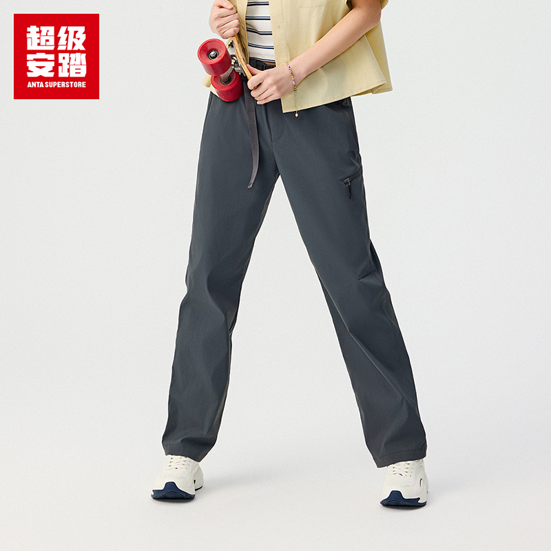 超级安踏防泼水工装裤丨运动裤女裤夏季户外休闲立体剪裁长裤子