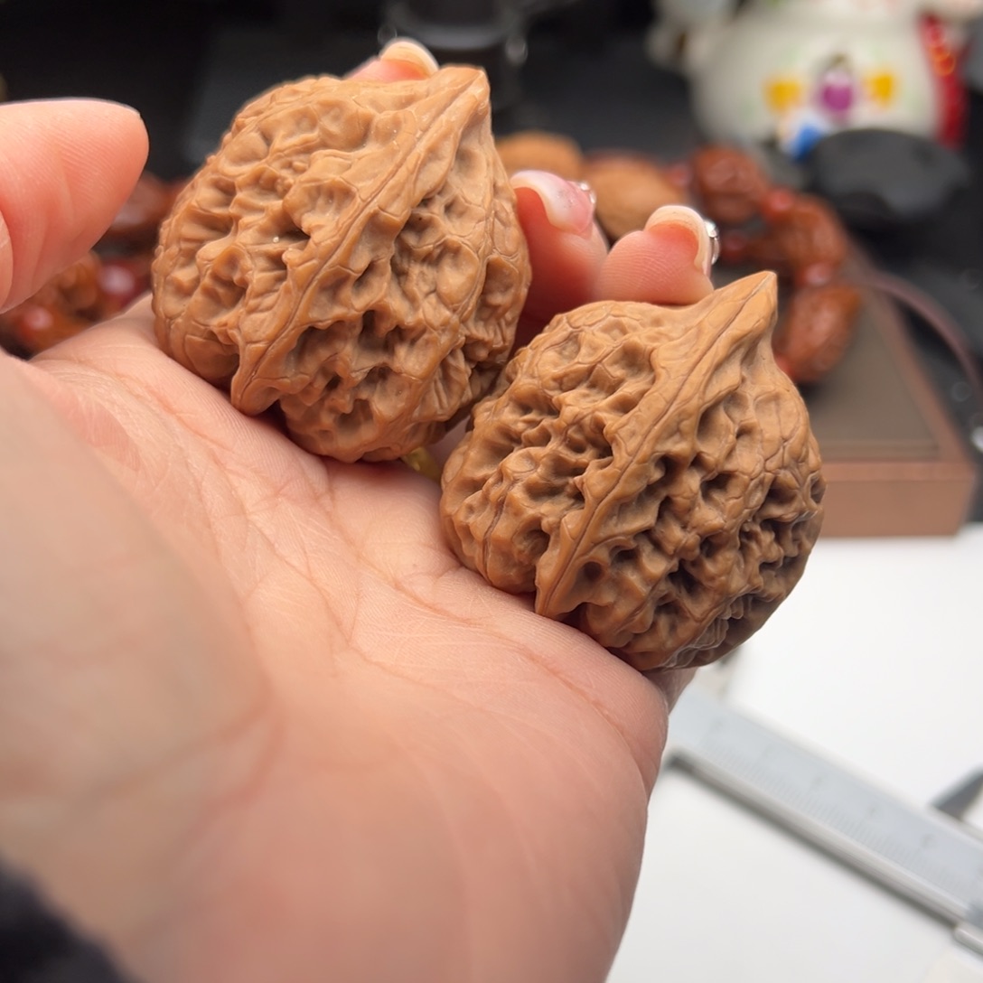 文玩核桃把件火苗40