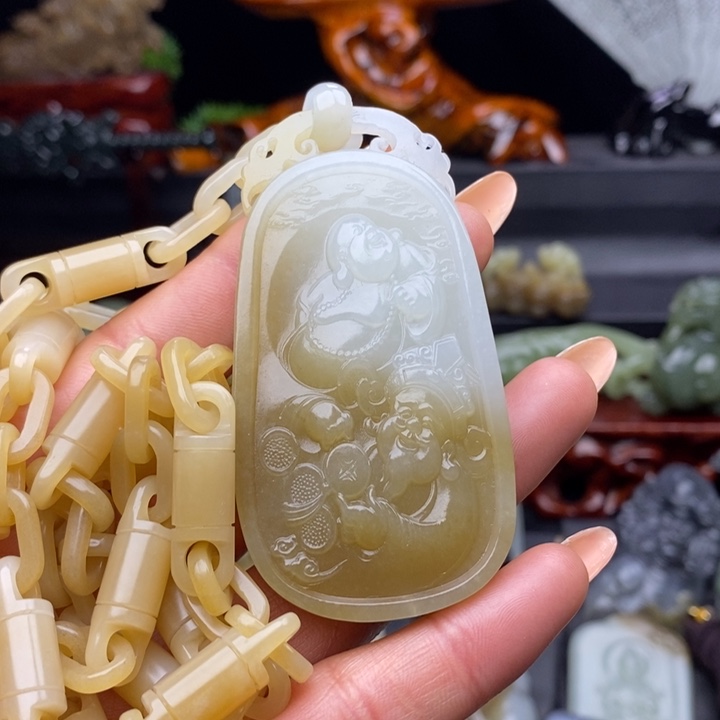 和田玉挂件未镶嵌一*