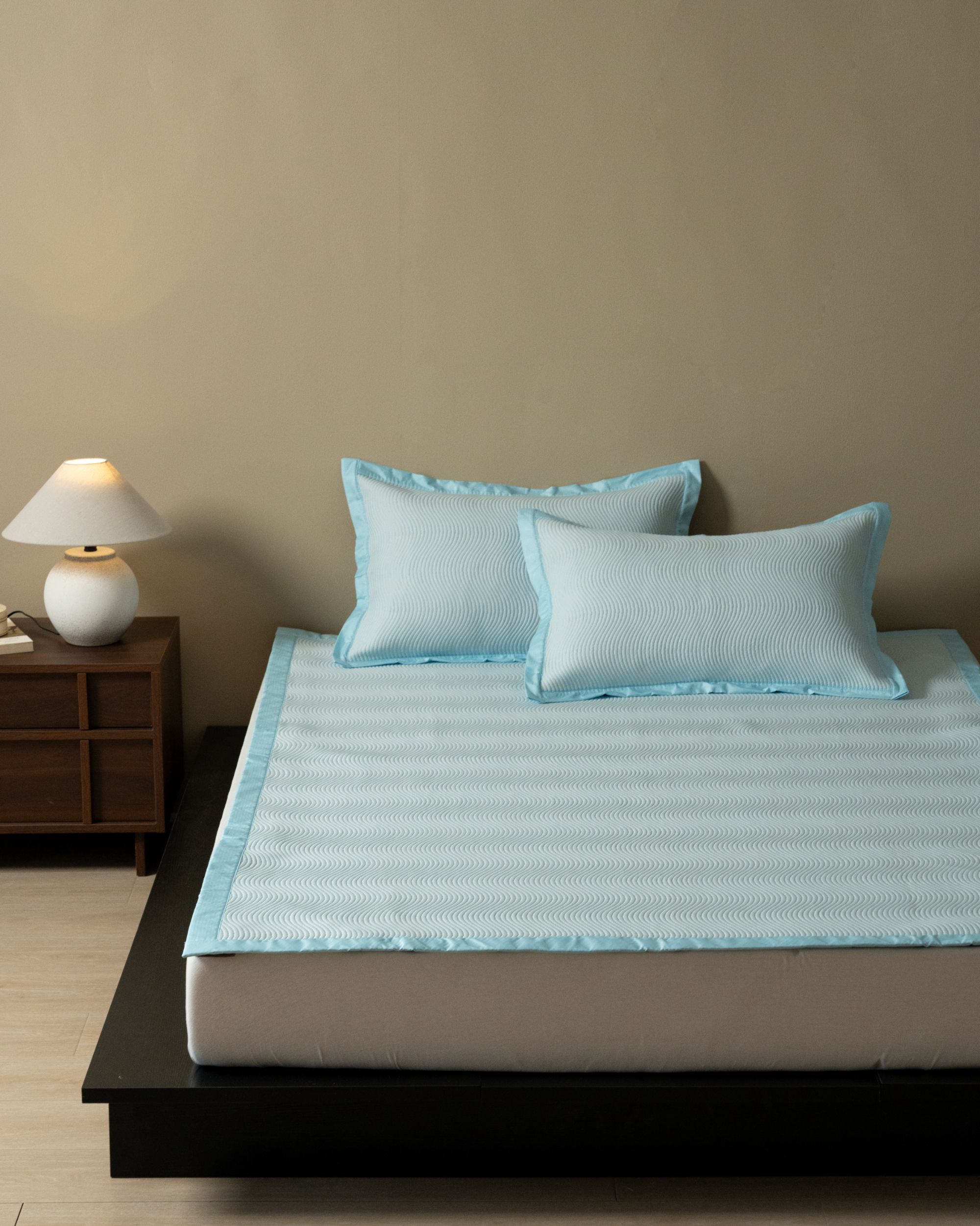 【直播间同价】曲线款 可水洗可机洗 A类抑菌 透气凉感席三件套 