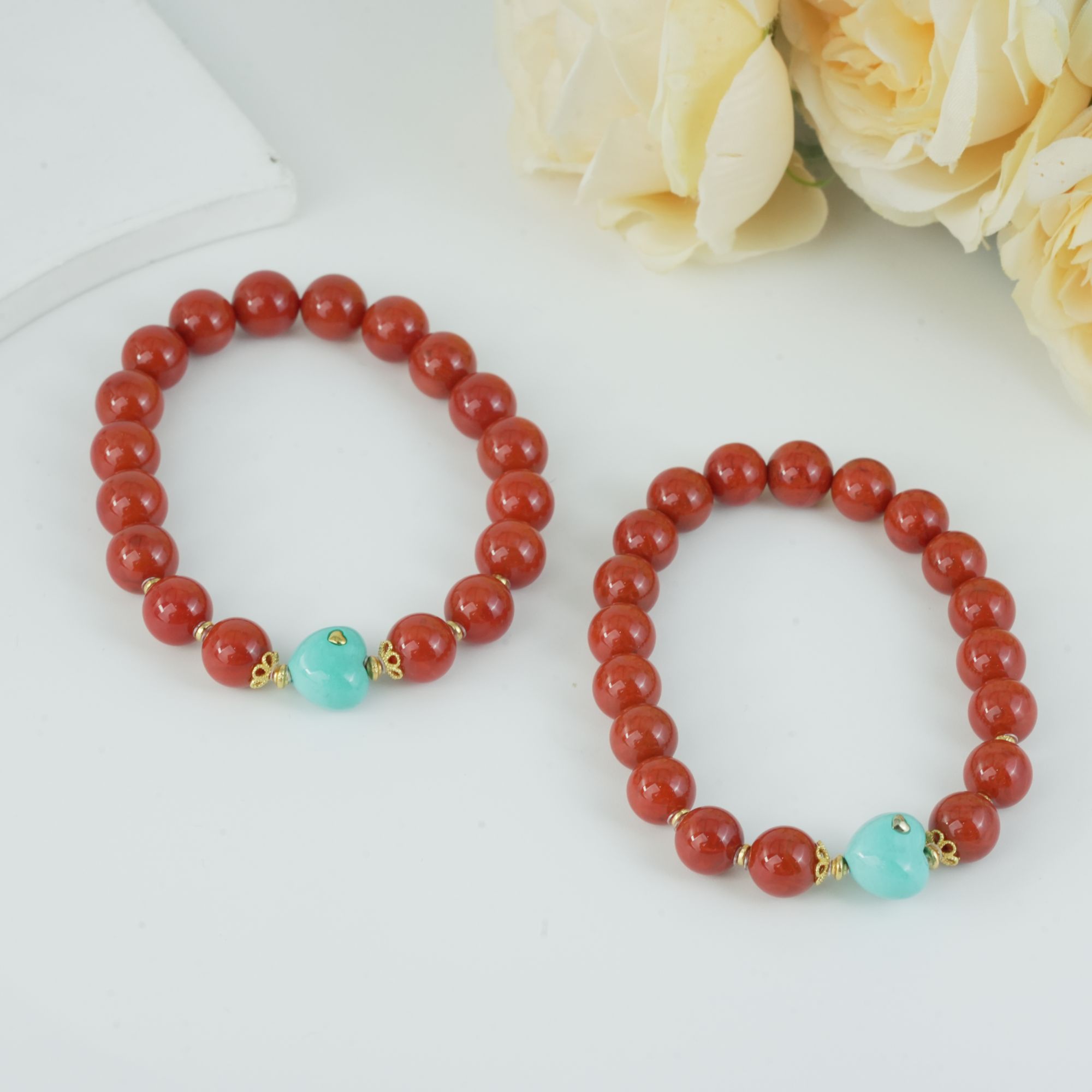 【小北好物】南红DIY单圈手串约8.5mm+【多样性发一件】QH258X46