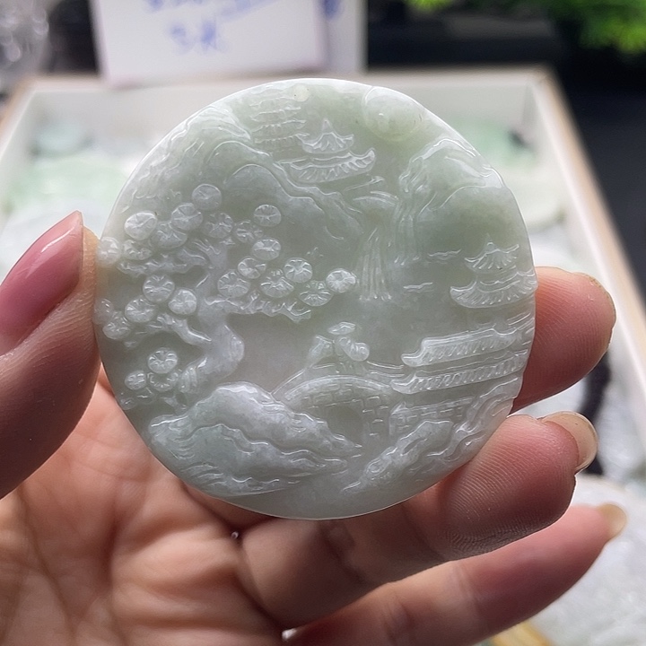 翡翠未镶嵌颈饰天然翡翠