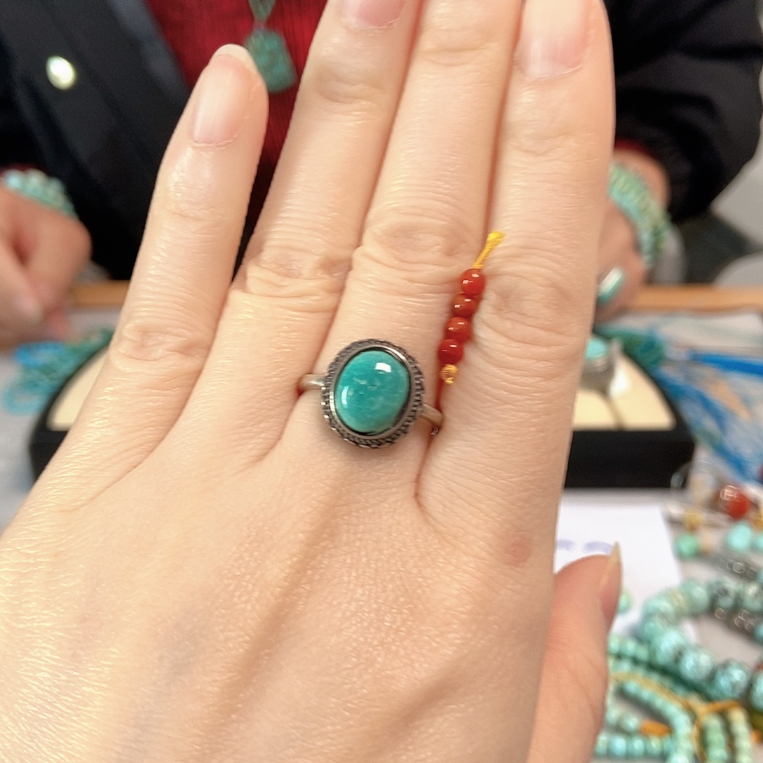 南红玛瑙银S925镀金镶嵌珠宝奇石