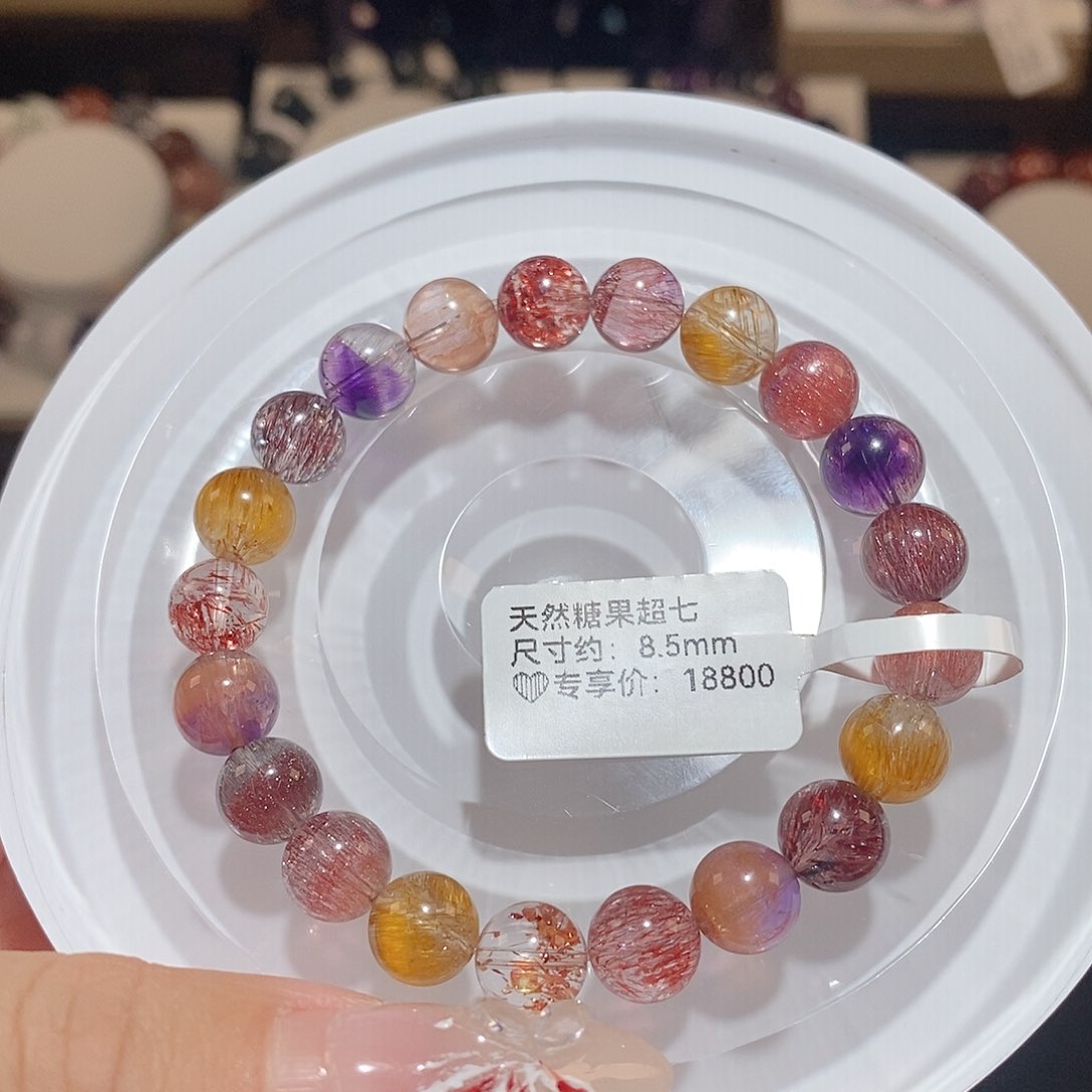 水晶手链未镶嵌糖果超七
