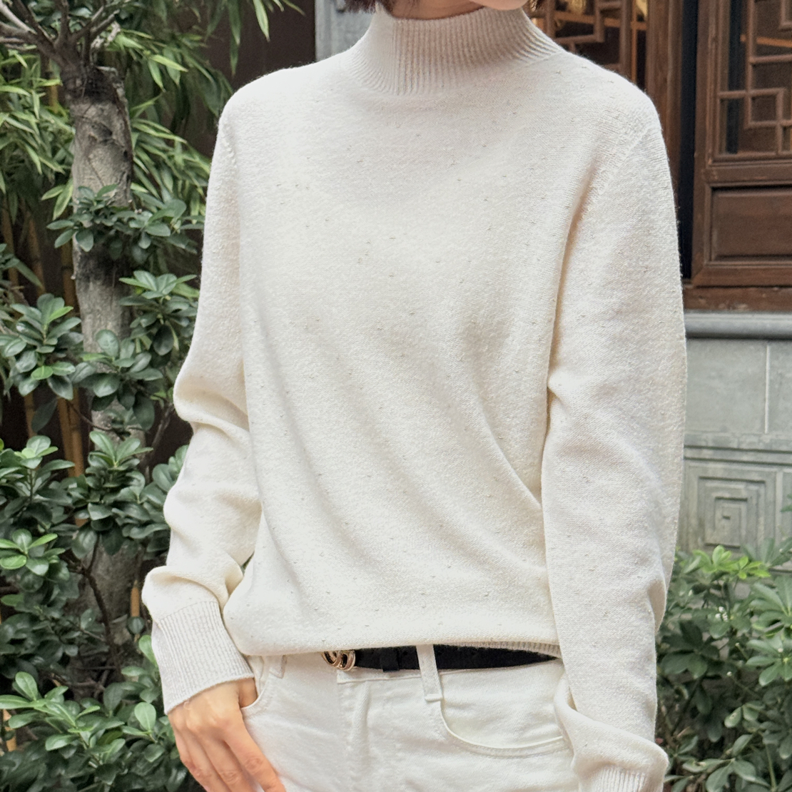 常规套头 羊毛 中厚款 女 针织衫高领打底衫 秋冬