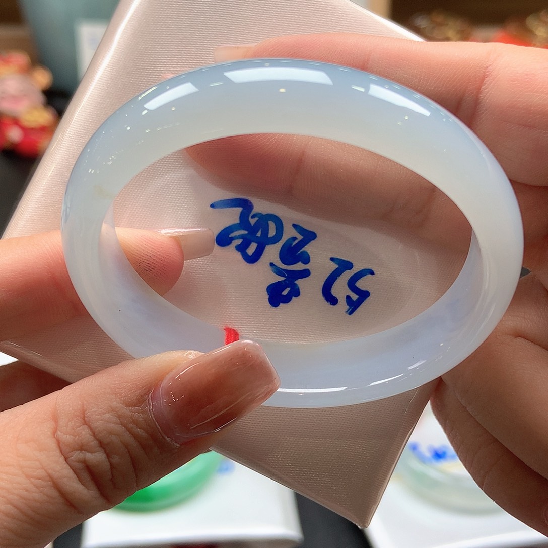 忘***伤翡翠未镶嵌手镯52