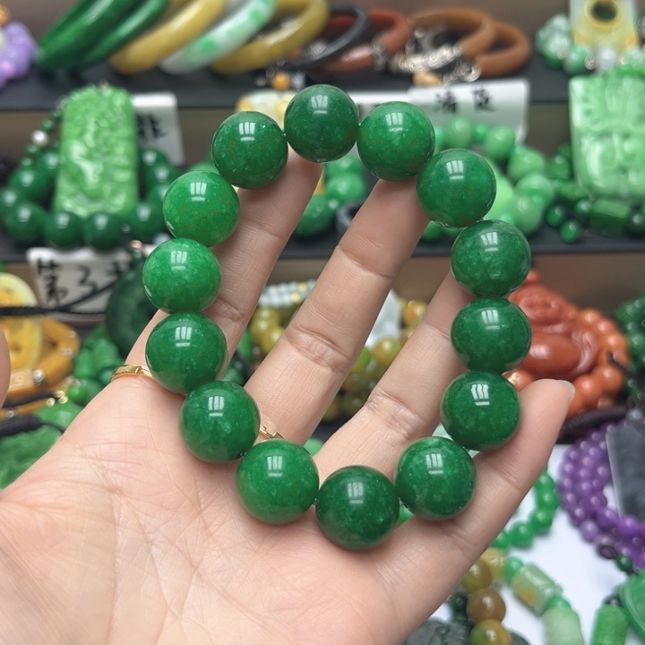 翡翠未镶嵌颈饰手串46