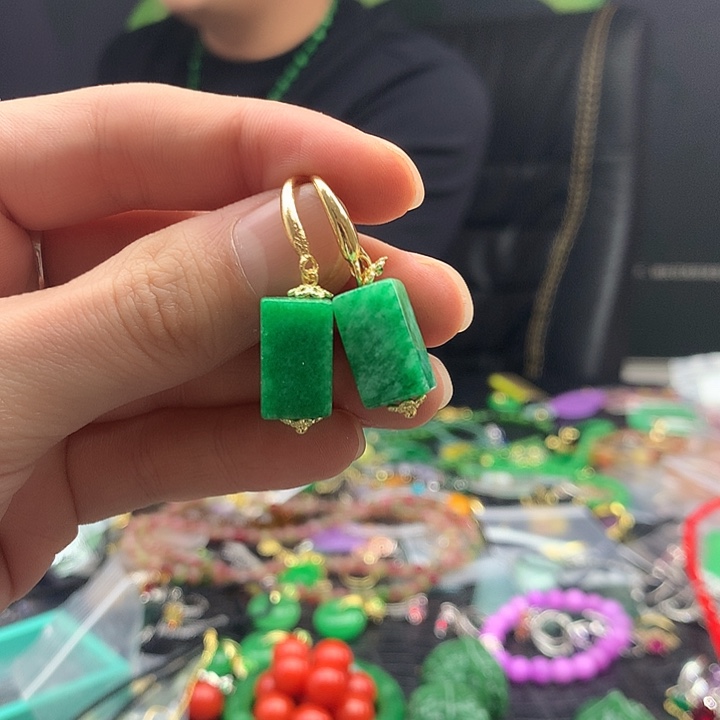 翡翠银S925镶嵌颈饰