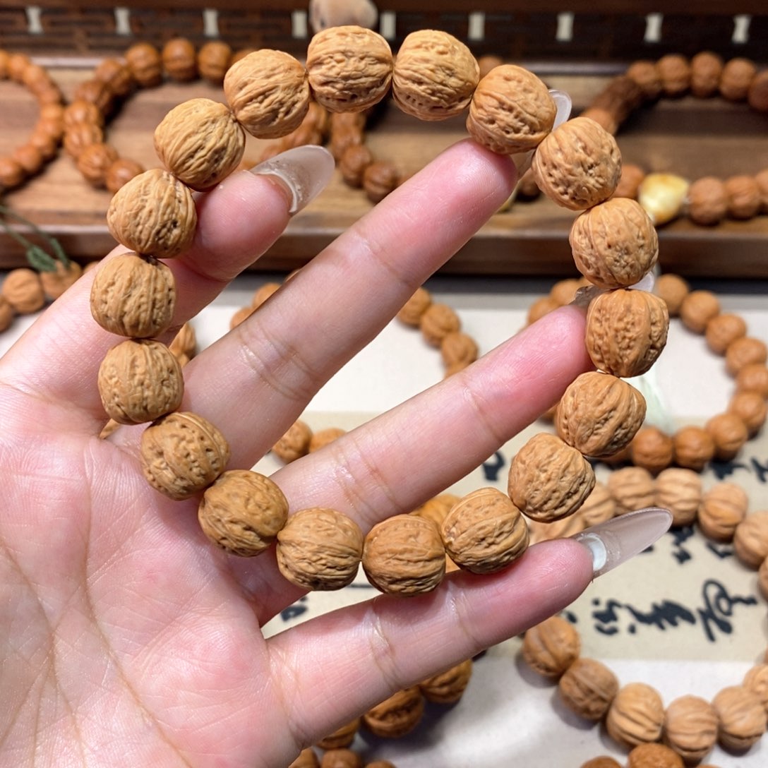文玩核桃手串磨盘粗筋