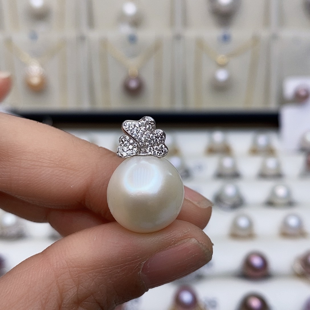 淡水珍珠颈饰银S925镶嵌