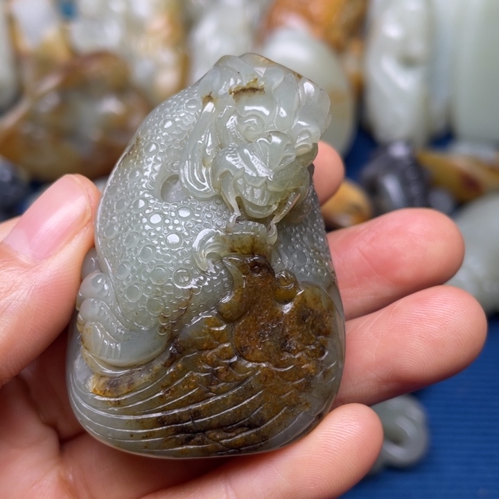 颈饰未镶嵌和田玉白*