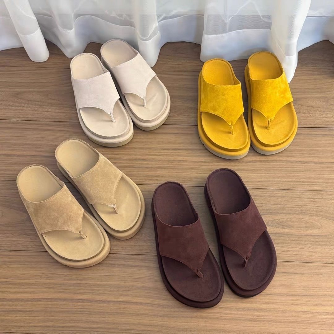 欧诺风增高4CM~舒适极简风2025夏季新款夹脚人字拖休闲百搭拖鞋女