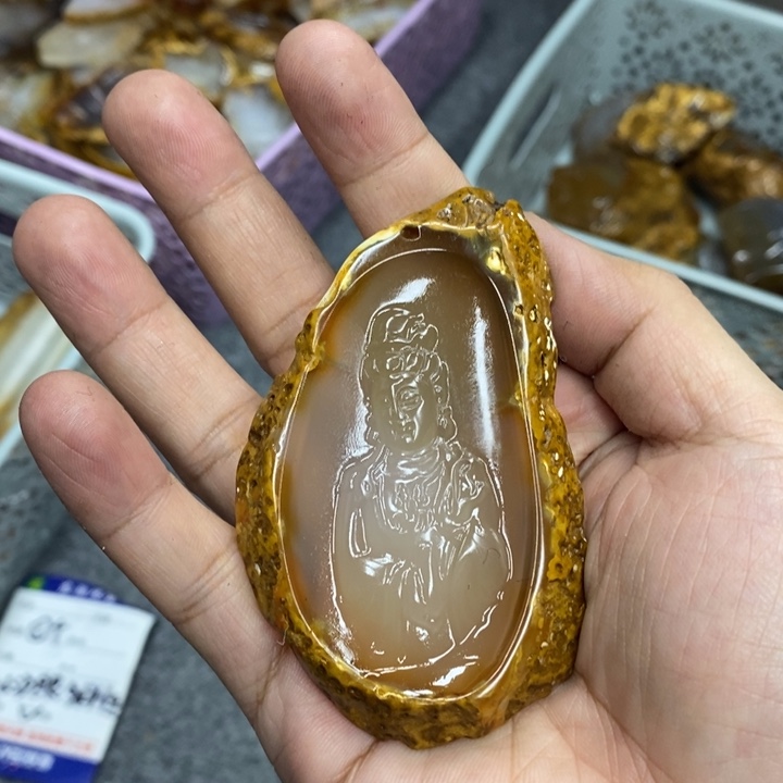 玛瑙/玉髓吊坠(不含链)未镶嵌