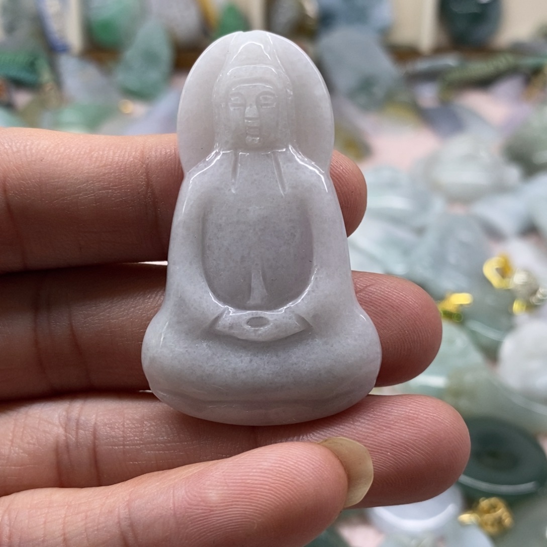 颈饰未镶嵌翡翠天然