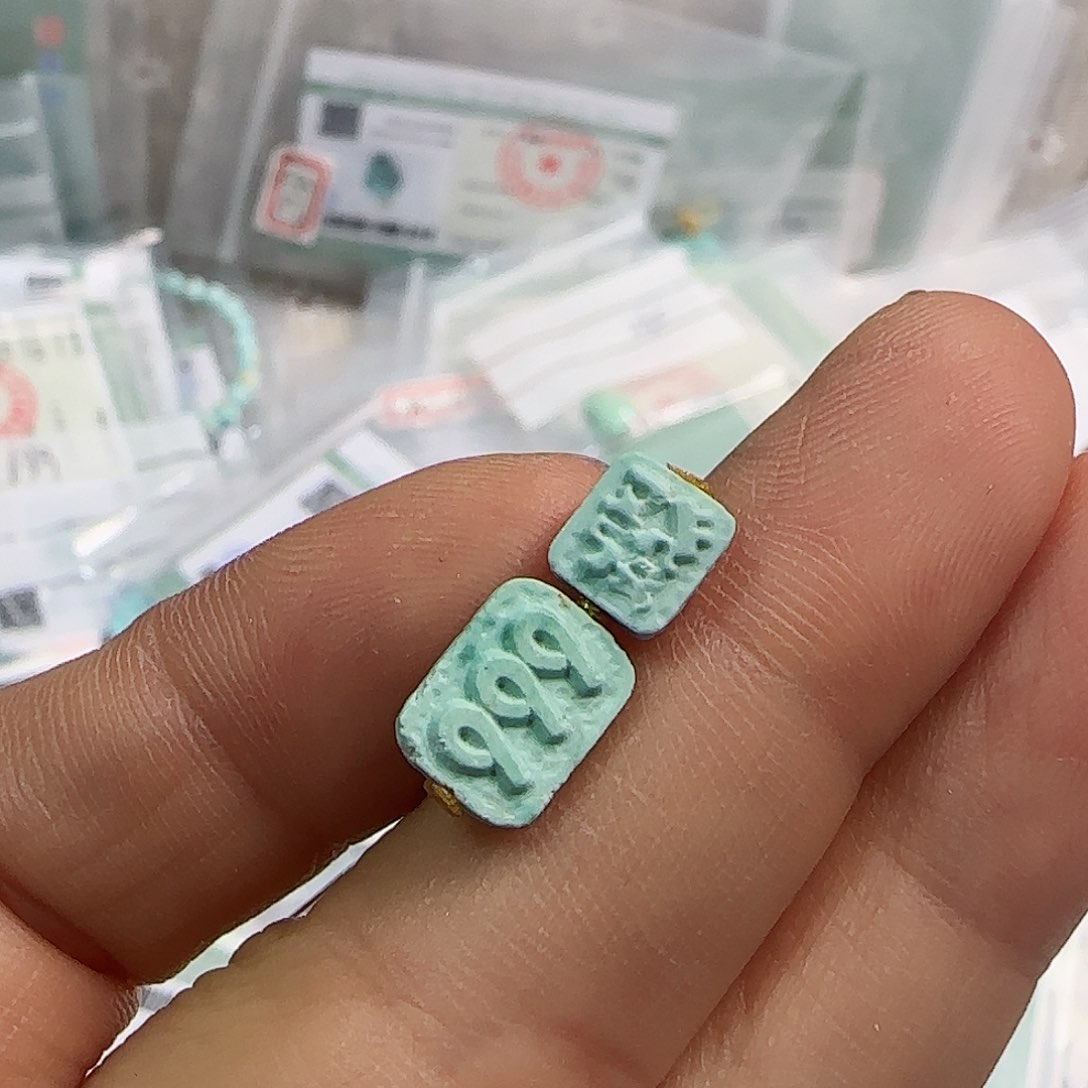 绿松石珠宝半成品未镶嵌