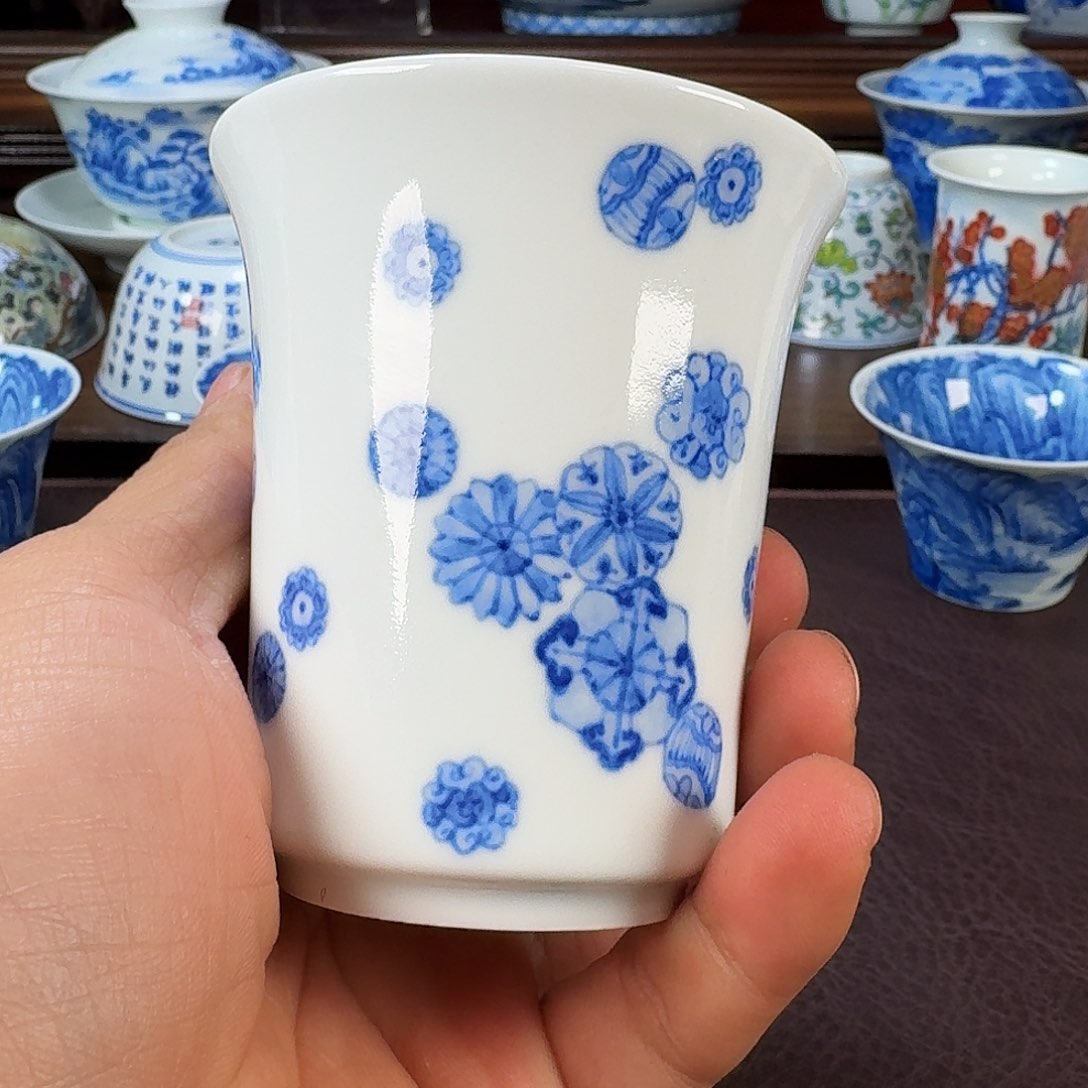 瓷片当代景德镇陶瓷手绘茶具