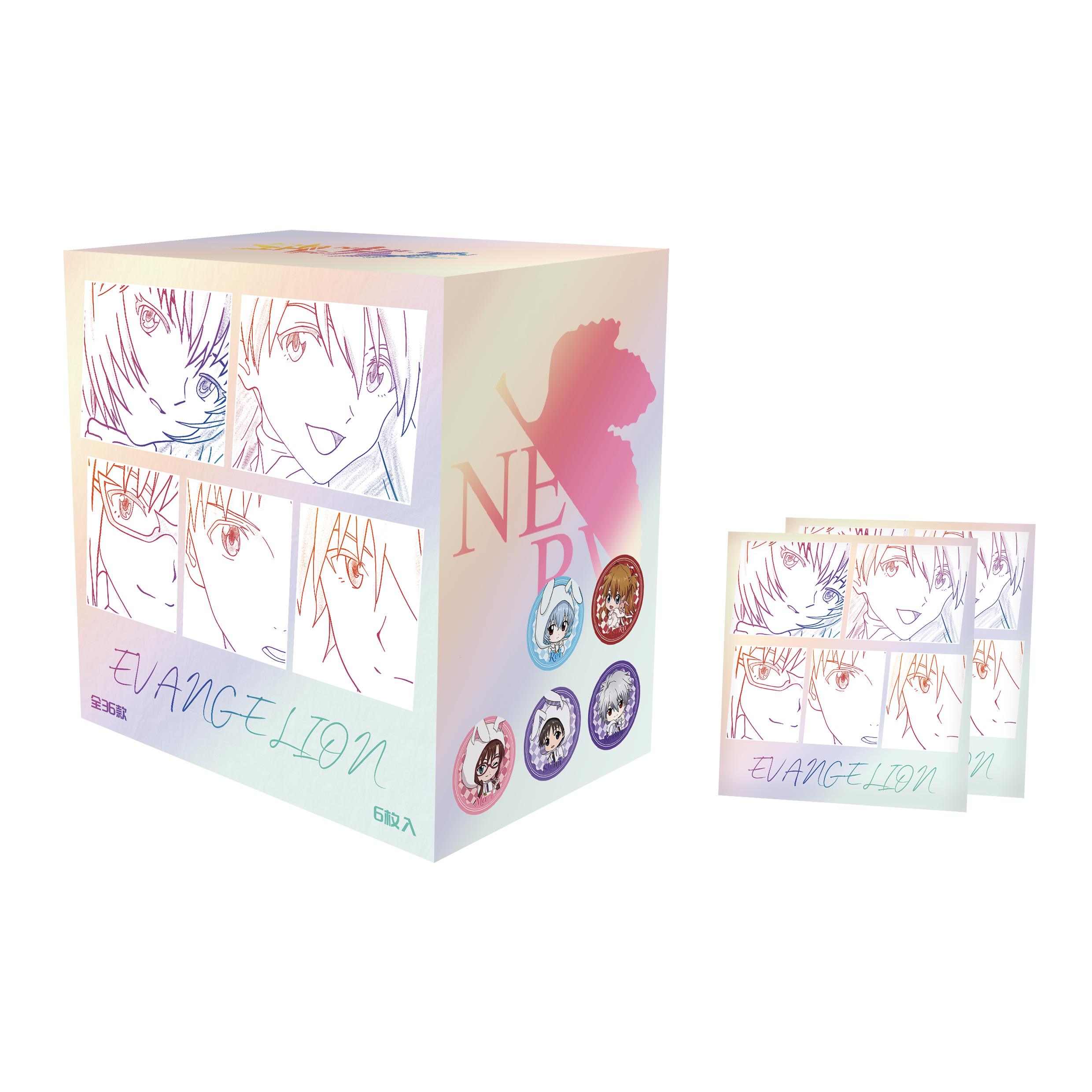 【拆包】Dream Island《新世纪福音战士》EVA第1弹吧唧盲盒（代拆）