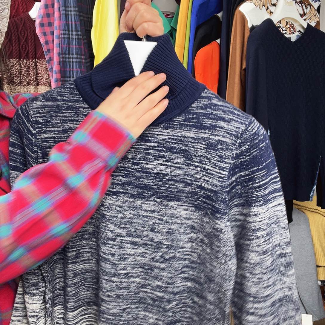 75棉 高领2XL毛衣